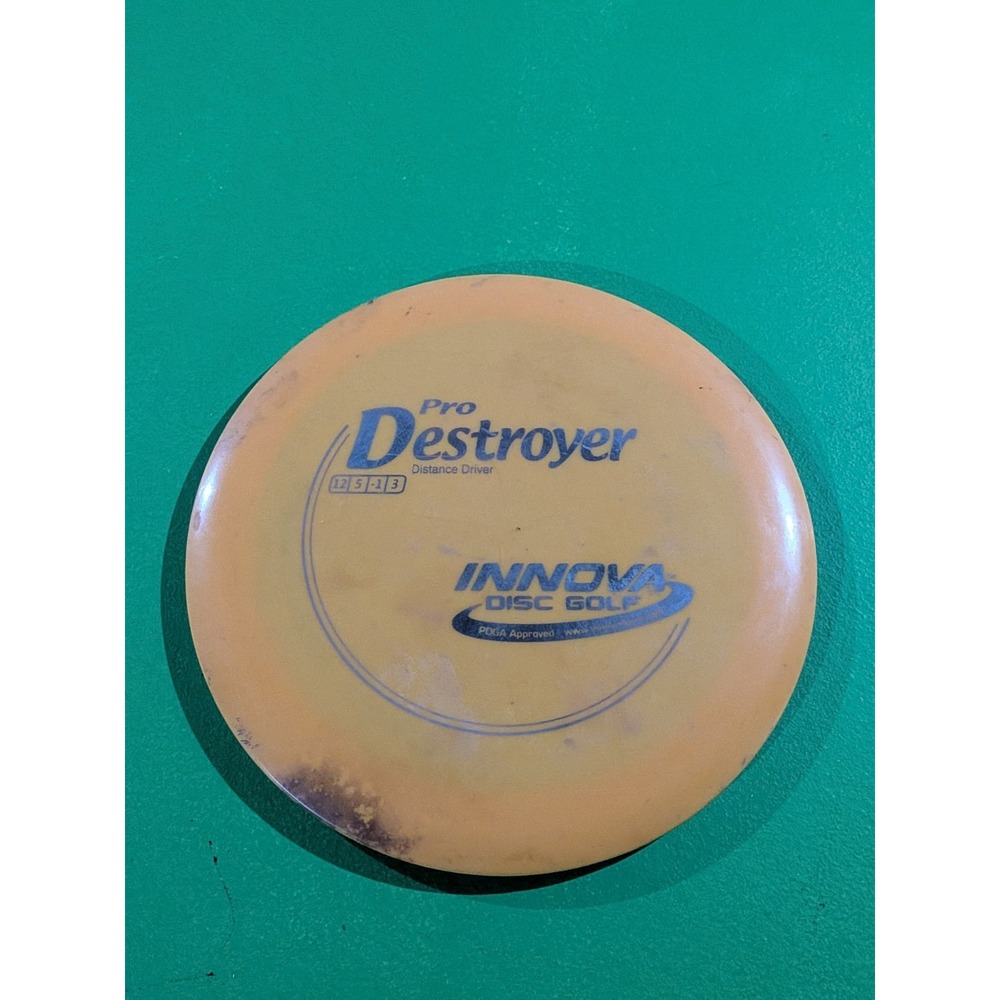 Innova Pro Destroyer Orange Silver Foil Distance Driver Golf Disc Disc Golf